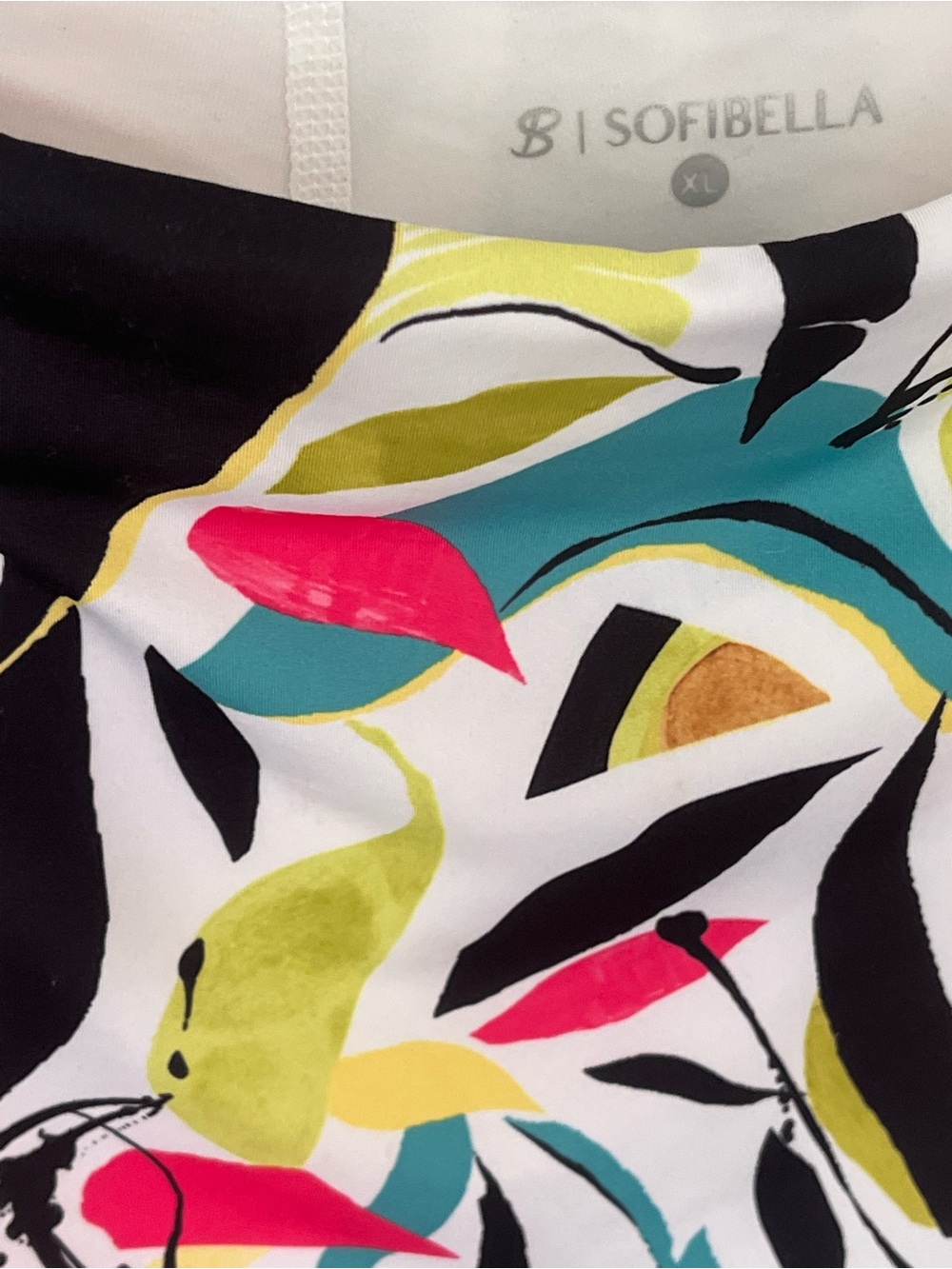 Sofibella 14” Colorful Abstract UPF 50 Tennis Running Skirt Skort Size XL - Picture 2 of 12